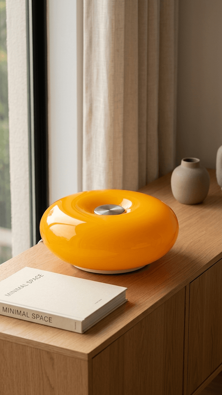Sole — Amber Glass Table Lamp
